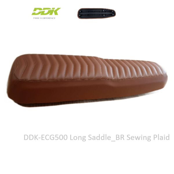 DDK-ECG500 Long  Saddle_BR Sewing Plaid